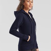 Ladies Premium Hooded Sweat Jacket by Fruit of the Loom